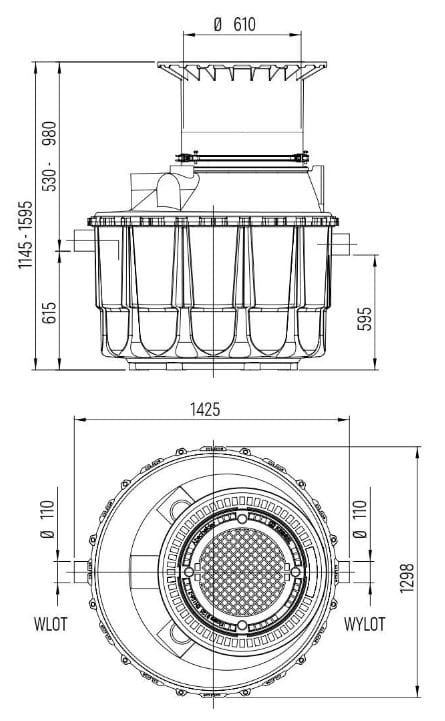 Separator koalescencyjny Kessel EasyOil ground NS 3 rysunek.JPG