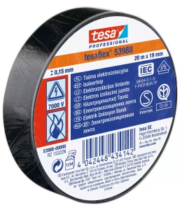 Taśma Electroizolacyjna Tesa 20mx19mm czarna