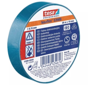 Taśma Electroizolacyjna Tesa 20mx19mm niebieska