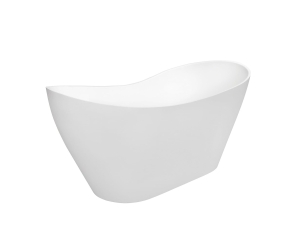 Wanna Wolnostojąca Besco Viya Matt Biała 160 + klik-klak chrom- Dodatkowo 5% Rabatu na kod BESCO5