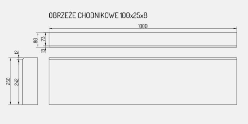 obrzeże chodnikowe Certus 8x25x100 rysunek.JPG