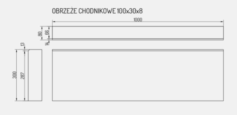 obrzeże chodnikowe Certus 8x30x100 rysunek.JPG
