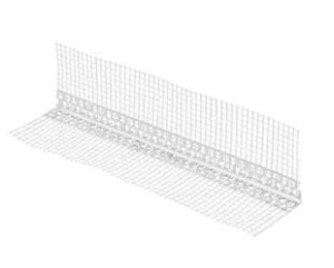 Narożnik aluminiowy z siatką PCV 25x25 mm dł. 2.5 m