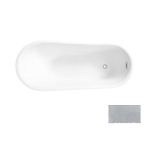 Wanna BESCO  Calima  Glam  srebrny 170x74cm  chrom + maskownice grafitowe