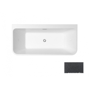 Wanna BESCO  Varya Glam grafitowy 150x75cm  chrom + maskownice złote