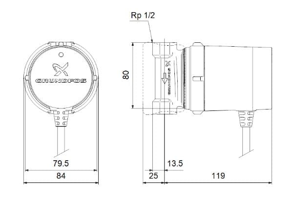 pompa cyrkulacyjna Grundfos UP 15-14B PM rysunek.JPG