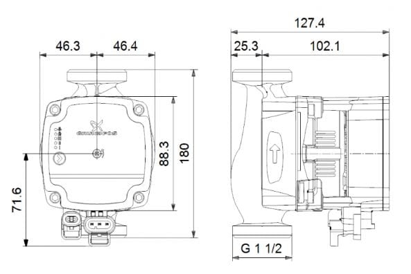 pompa obiegowa Grundfos Alpha1 L 25-40.JPG
