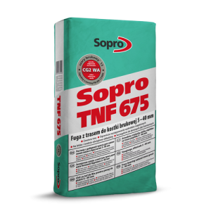 Fuga z trasem do kostki brukowej Sopro 674 TNF szara 25kg