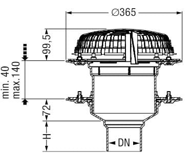 wpust dachowy Kessel Ecoguss z podwójnym uszczelnieniem rysunek.JPG