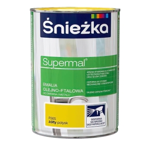 Emalia olejno-ftalowa Śnieżka Supermal żółta 0.8L