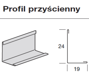 Profil przyścienny kątowy Prelude Armstong 19x24 mm dł.3 m