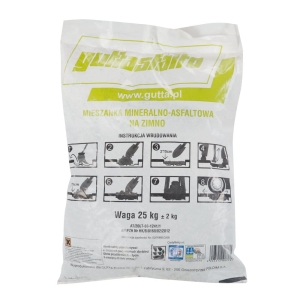 Mieszanka mineralno-asfaltowa Guttasfalto na zimno 25 kg
