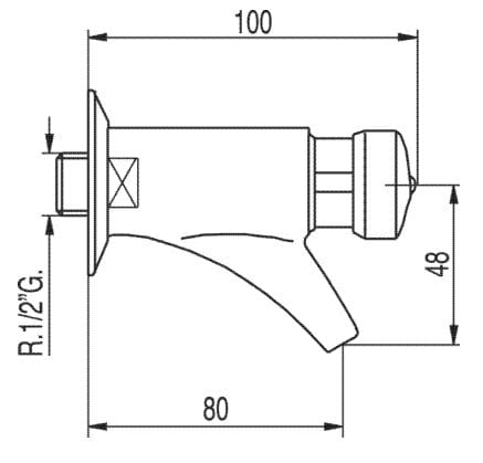 bateria umywalkowa czasowa Tres 112100 rysunek.JPG