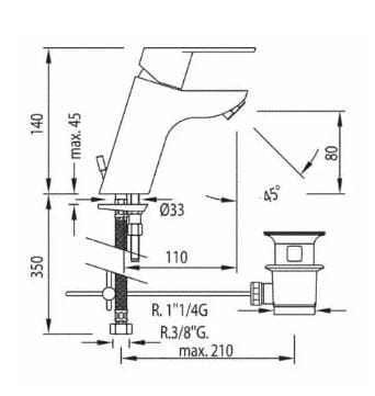 bateria umywalkowa Tres 139103DA rysunek.JPG