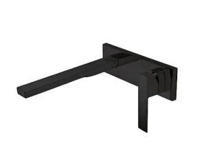 Bateria umywalkowa podtynkowa Tres Slim Exclusive czarny mat 20220004NM