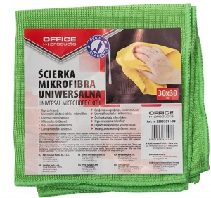 Ścierka Uniwersalna z Mikrofibry Office products 30x30cm