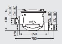Komora do pobierania próbek Kessel odpływ poziomy (rysunek).JPG