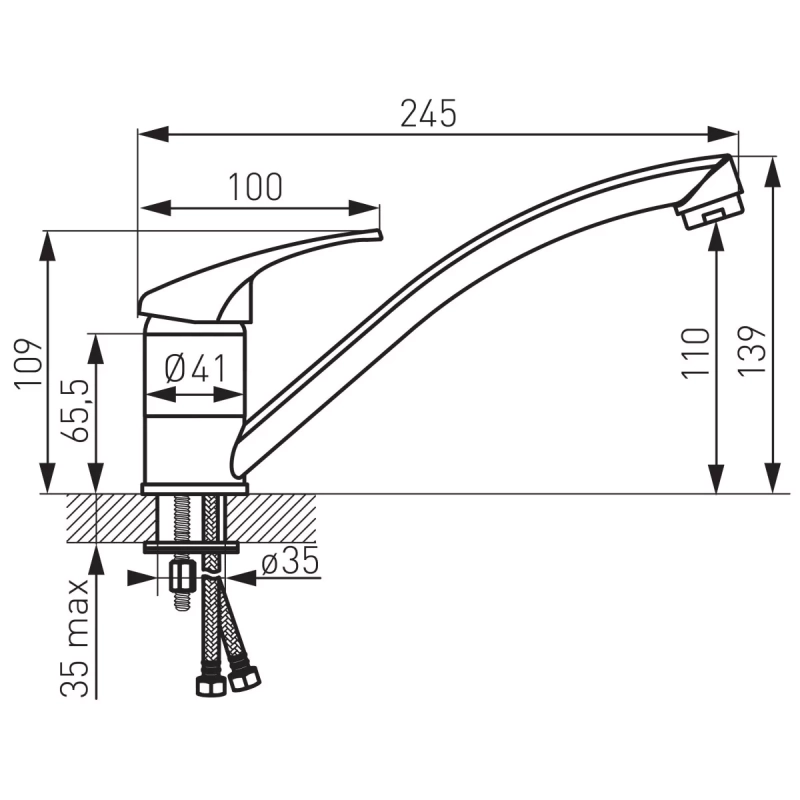 Bateria zlewozmywakowa Ferro Basic