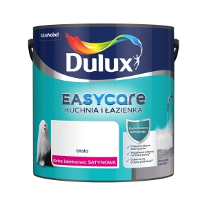Farba wewnętrzna Dulux Easycare kuchnia-łazienka biała satyna 2,5L