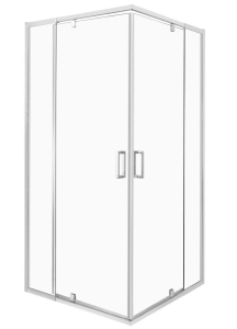 Kabina prysznicowa Kerra Dunaj 2-D kwadratowa 90 cm