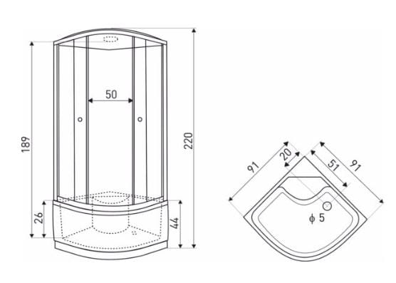 kabina prysznicowa Kerra Presto 90 rysunek.JPG