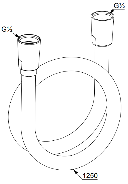 Wąż prysznicowy Kludi Nova Fonte 125cm 610713900