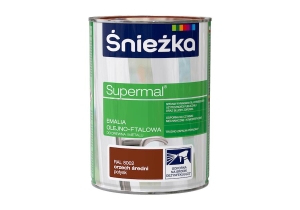 Emalia olejno-ftalowa Śnieżka Supermal orzech średni mat 0.8L