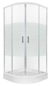 Kabina prysznicowa Kerra Madera STR półokrągła 90 z brodzikiem