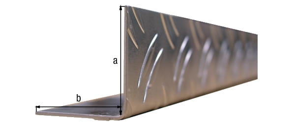 Profil kątowy - przetłoczenie ryflowane 23,5x23,5x2000mm