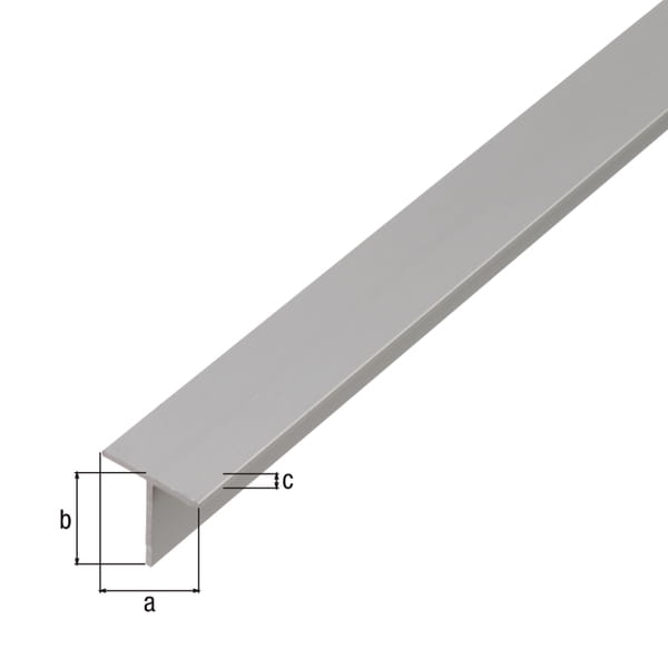 Profil T aluminiowy anodowany 2000x15x15x1.5mm