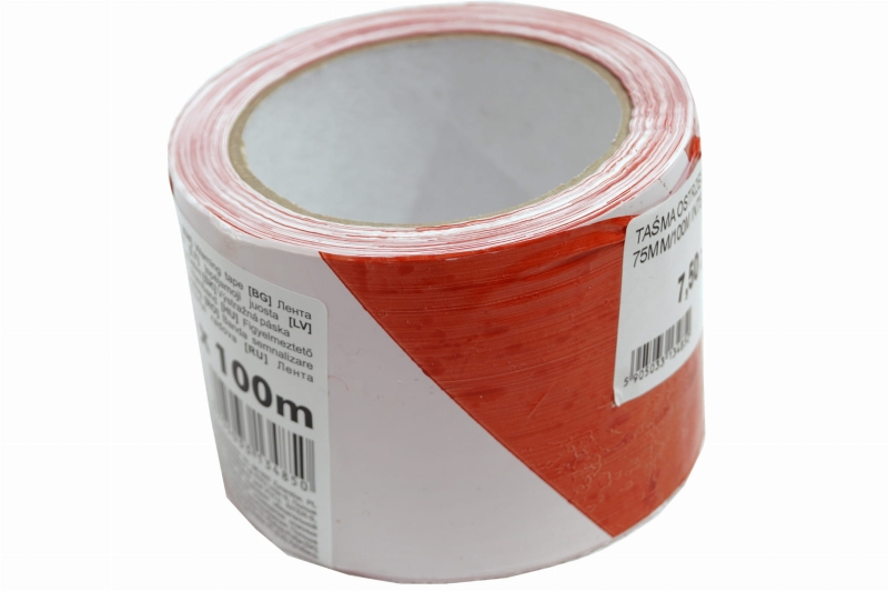 Taśma ostrzegawcza Inter-S biało-czerwona