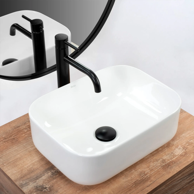 Umywalka Nablatowa Rea Demi mini white