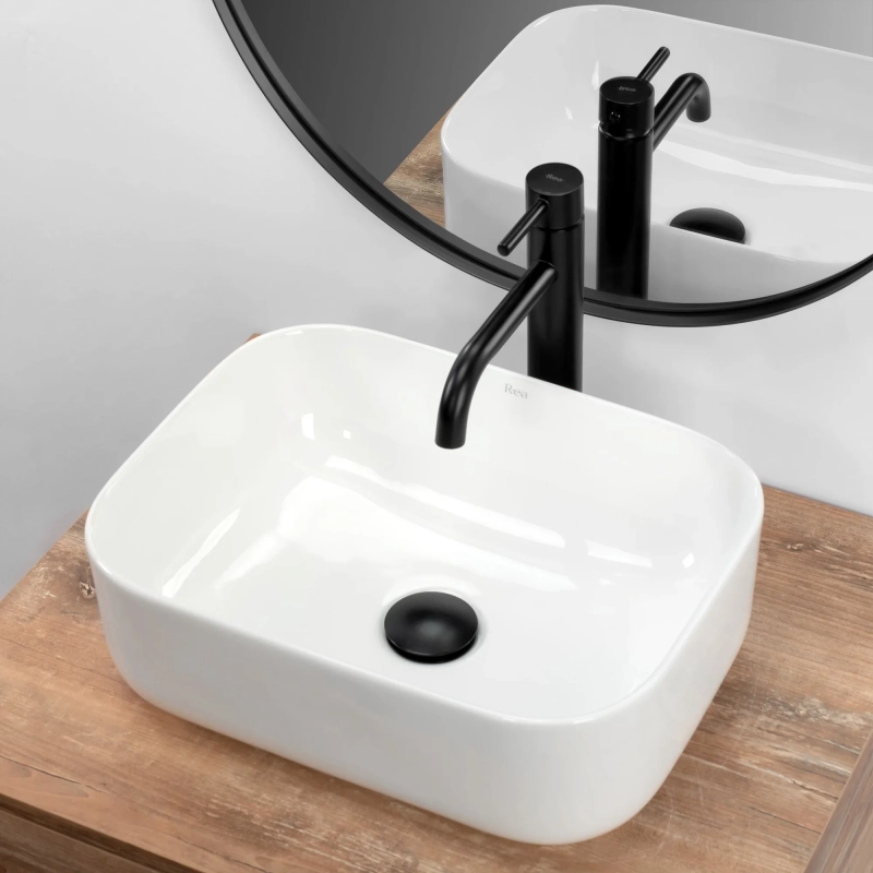 Umywalka Nablatowa Rea Demi mini white