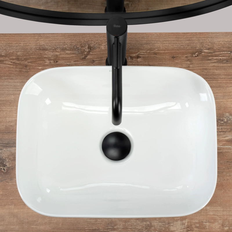 Umywalka Nablatowa Rea Demi mini white