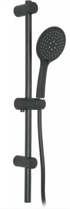 Zestaw natryskowy Loge Zoya czarny mat