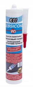Silikon GEB GEBISCONE W3 bezbarwny 280 ml 