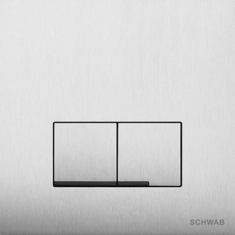 Przycisk spłukujący Schwab Arte Duo stal nierdzewna