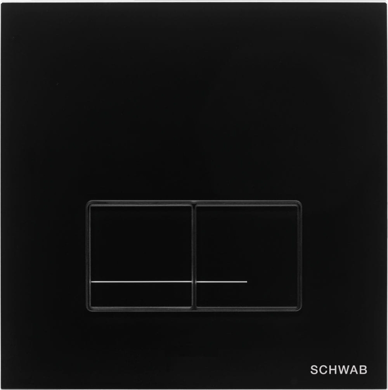 Przycisk spłukujący Schwab Arte Duo czarny szkło