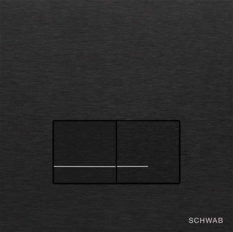 Przycisk spłukujący Schwab Arte Duo alu czarny