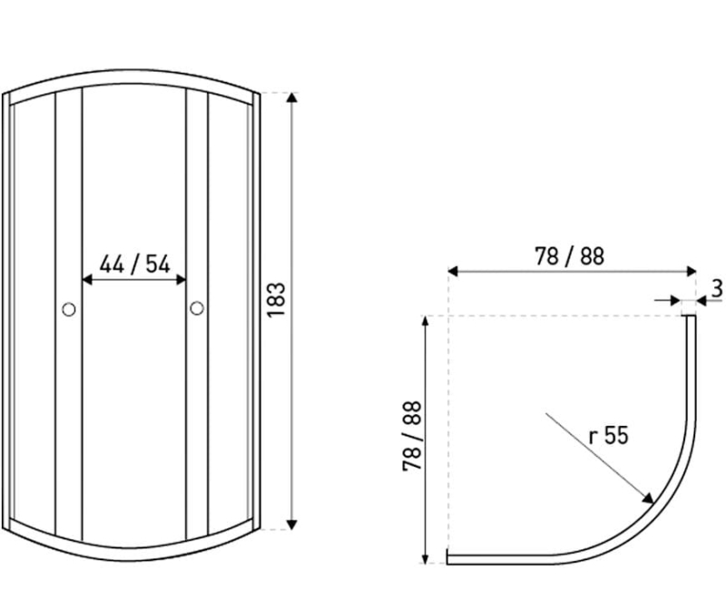 kabina prysznicowa Pixel rysunek bez brodzika.JPG