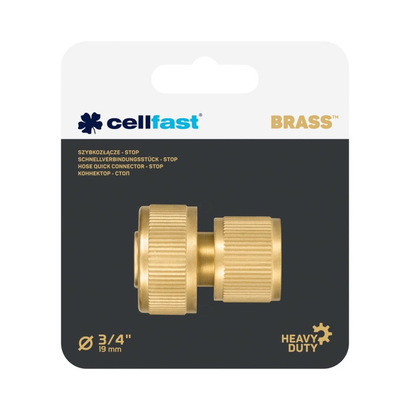 Szybkozłącze Cellfast Stop Brass 3/4"