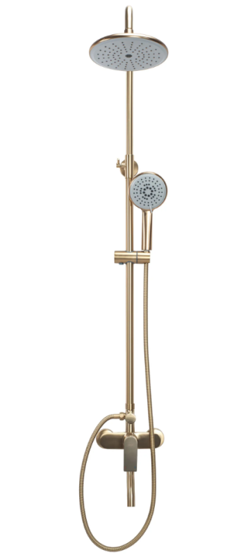 Zestaw prysznicowy natryskowy Rea Verso złoty szczotkowany