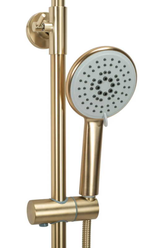 Zestaw prysznicowy natryskowy Rea Verso złoty szczotkowany