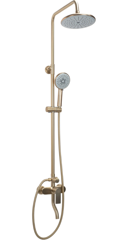 Zestaw prysznicowy natryskowy Rea Verso złoty szczotkowany