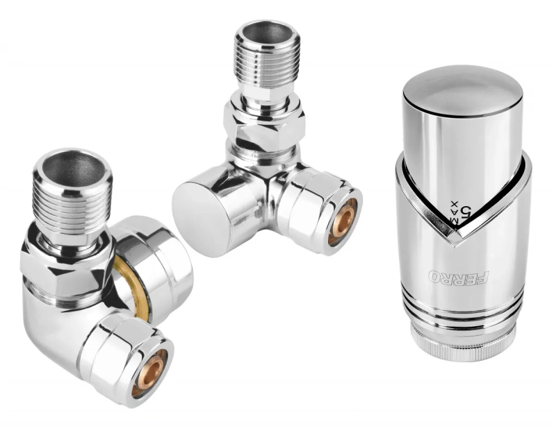 Dekoracyjny zestaw termostatyczny osiowy Ferro ZTO30CR