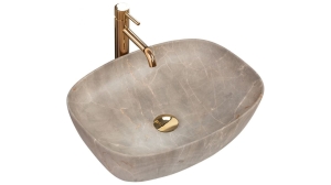 Umywalka nablatowa Rea Freja Beige - dodatkowo 5% rabatu na kod REA5