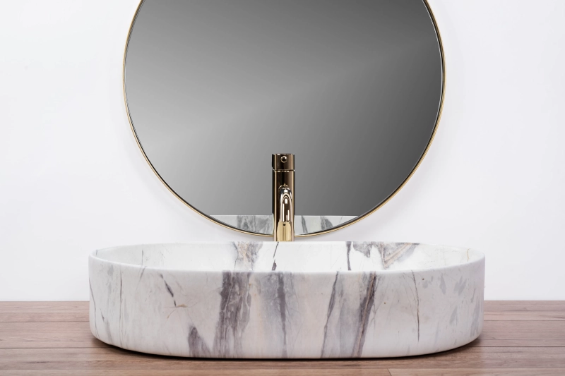 Umywalka nablatowa Rea Nadia 60 sand