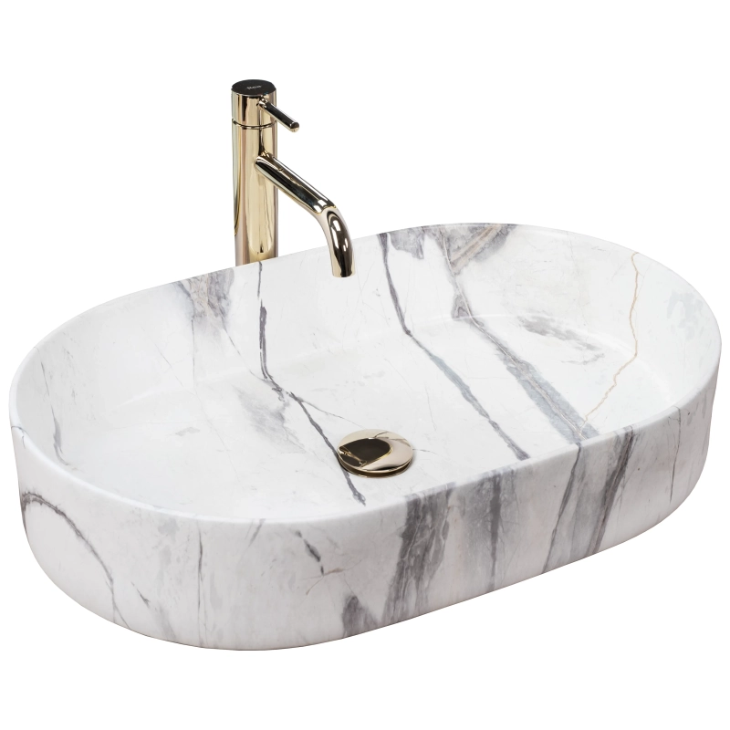 Umywalka nablatowa Rea Nadia 60 sand