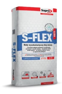 Wysokoelastyczny klej żelowy Sopro S-Flex white 22,5kg biały