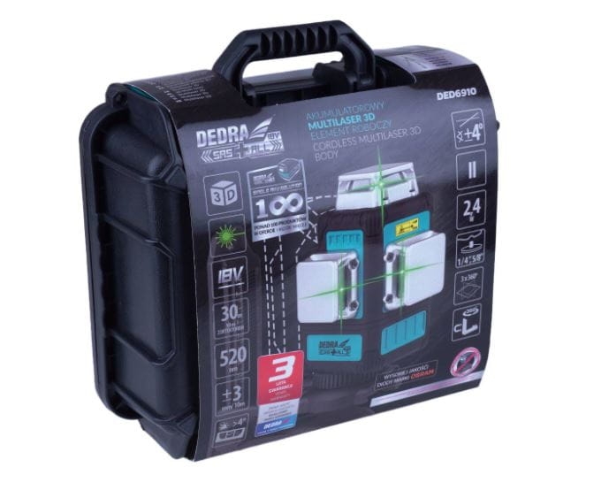 poziomica laserowa Dedra DED6910 opakowanie.JPG